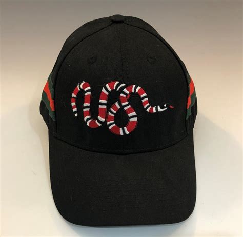 gucci cap all black|gucci cap black snake.